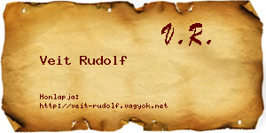 Veit Rudolf névjegykártya
