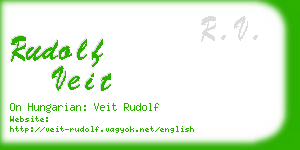 rudolf veit business card